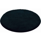 Tapis de salle de bain lex noir rond 80 cm
