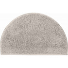 Tapis de salle de bain lex gris demi cercle 