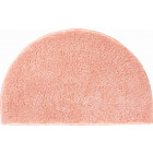 Tapis de salle de bain lex rose demi cercle 