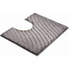 Tapis de salle de bain eternity beige contour wc 50 x 60 cm