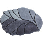 Tapis de salle de bain aosta anthracite 60 x 90 cm