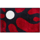 Tapis de salle de bain colani 12 rouge 60 x 100 cm