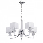 Suspension chromée megapolis 5 ampoules 87 cm