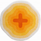 Tapis de salle de bain karim 03 rond diametre 60 cm jaune