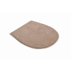 Tapis de salle de bain luca beige housse pour abattant wc 47 x 50 cm