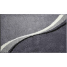 Tapis de salle de bain luca 70 x 120 cm gris