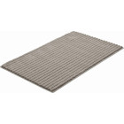 Tapis de salle de bain riffle gris minéral 70 x 120 cm