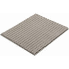 Tapis de salle de bain riffle gris minéral 50 x 60 cm