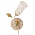 Applique murale beige flora 1 ampoule 18 cm