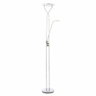Lampadaire livorno avec liseuse, chrome