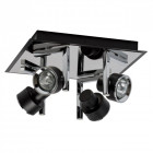 Spot noir techno 7 ampoules 14 cm