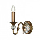 Applique polina, laiton antique et cristal