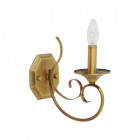 Applique murale laiton classic 1 ampoule 24 cm