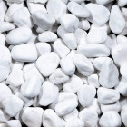 Galet blanc pur 40-60 mm - pack de 5m² (25 sacs de 20kg - 500kg)