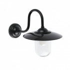 Aplique murale de jardin noire hudson 1 ampoule