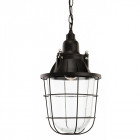 Suspension bay, noir et verre