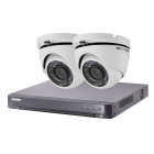 Kit video surveillance turbo hd hikvision 2 caméras dôme