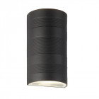 Applique led outdoor, en aluminium et verre, noir