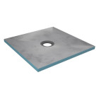 Bac receveur de douche à carreler 90x90cm recoupable sur mesure pour douche à l’italienne Aurlane - FAC037