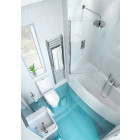 Pare-douche réversible 85x145x6 ecocurve bs6