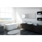 Cleargreen baignoire en îlot ovale arrondie freestark r33 174x80 écologique