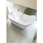 Clearwater baignoire ergonomique en îlot nebbia 160x80 cm xtremstone