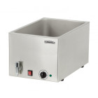 Bain-marie avec robinet de vidange gn 1/1 - 200 mm cbmv1b200