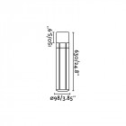 Balise de jardin gris foncé tram 1 ampoule