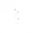 Balise de jardin siljan 1 ampoule