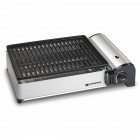 Barbecue grill à gaz de table kemper 1.9 kw compact plaque anti adhesive balcons terrrasses camping