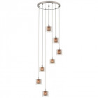 Suspension cuivre kingston 7 lumières