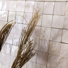 Zellige carrelage marocain - gris de lin 5x5 cm (vendu par plaque de 30x30 cm)