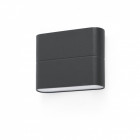 Aplique murale de jardin gris foncé aday