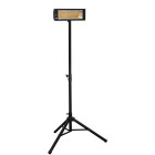 Rampe de chauffage électrique smart, 2kw,noir , discrète / terrasse  Burda