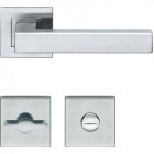 Béquille double sur rosace bordeaux h 419 finition satiné clé l
