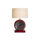 Lampe red swirl, sans abat-jour