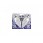 Lot de 2 ampoules led flamme e14 4 watt (eq. 30 watt) - couleur - blanc chaud 3000°k