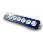 Bloc multiprise orys 6x16a  avec interrupteur base blanc/blanc m