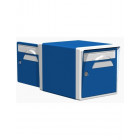 Boite aux lettres 2 portes bleue-blanche - creastuce-09-df