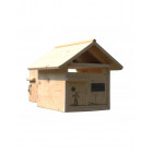 Boîte aux lettres en bois créastuce : jour de chasse (2 portes)