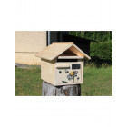 Boîte aux lettres en bois créastuce : l'abeille butine (1 porte)