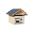 Boîte aux lettres en bois créastuce : moulin violet (1 porte prestige)