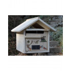 Boîte aux lettres en bois créastuce : st hubert (1 porte)