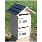 Boîte aux lettres en bois créastuce bois double toit prestige