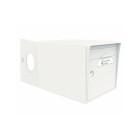 Boite aux lettres signée 2 portes : blanche + porte blanche-sgdbl-bl