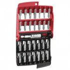 Boîte de 28 embouts fente,ph,pz,6 pans,torx facom e.120pb