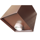 Boite à eau alu 400x400x400 - RAL 7017 Brun Chocolat