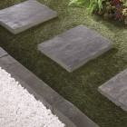 Bordure de jardin ardoise tambourinée - 50 x 8 x 8 cm