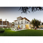 Borne cubik, 60cm, aluminium et polycarbonate, gris