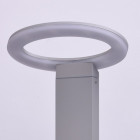 Borne d'extérieur grise street 1 ampoule 60 cm